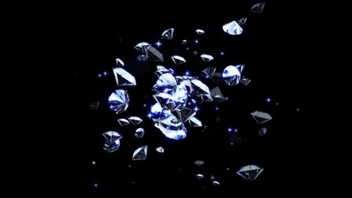 钻石粒子循环背景动画