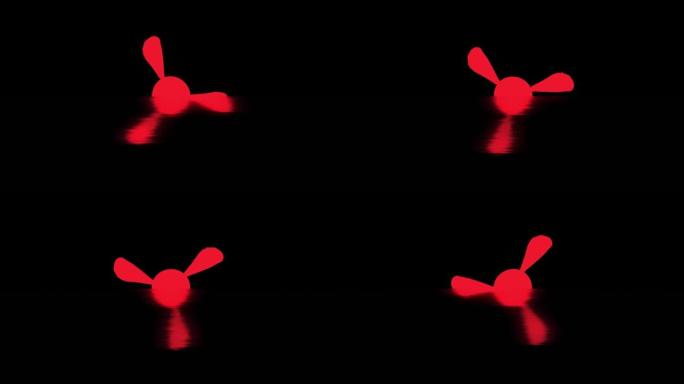 螺旋旋转水面螺旋桨风扇运动图形