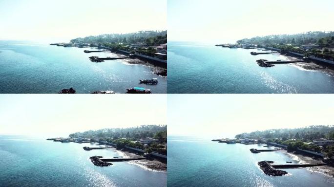 印度尼西亚万鸦老马拉雅海滩无人机景观