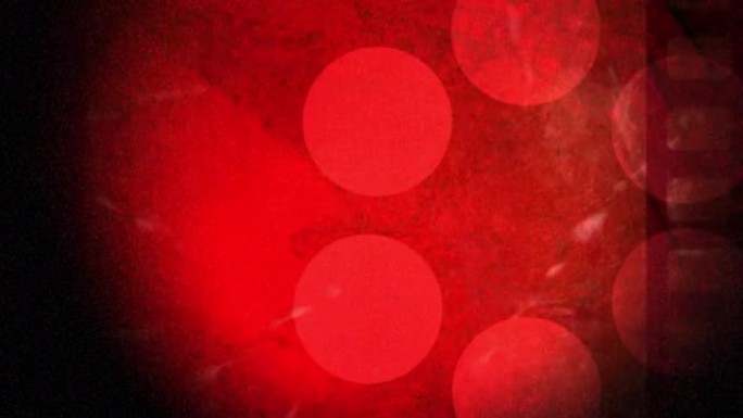 黑色和红色背景上的血液和左轮手枪瞄准器动画