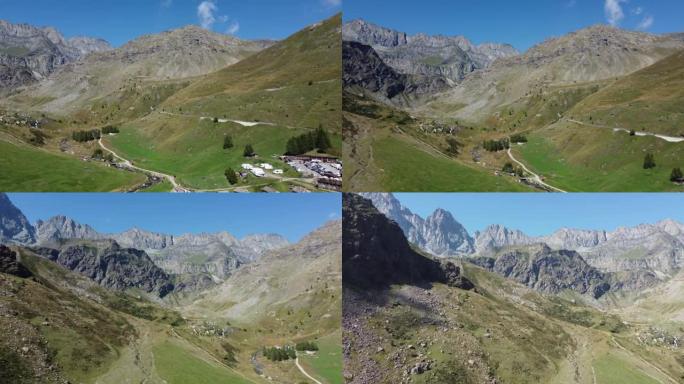 Monviso山景观的4k视频。用dji mini2的无人机制作的视频