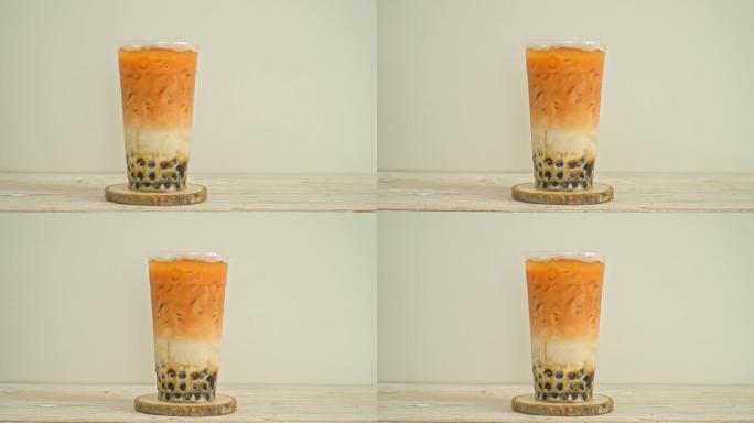 泰国奶茶搭配泡沫红糖