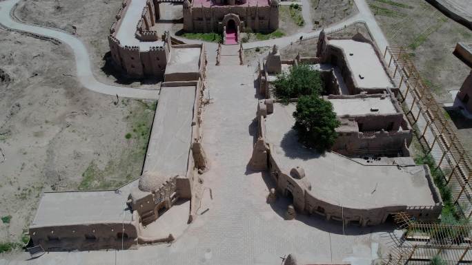 4K航拍新疆喀什地区叶城县锡提雅迷城景区