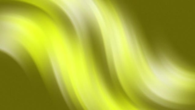 4k抽象黄色氖梯度流动液波