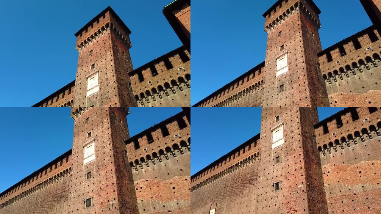 意大利米兰的斯福尔扎城墙