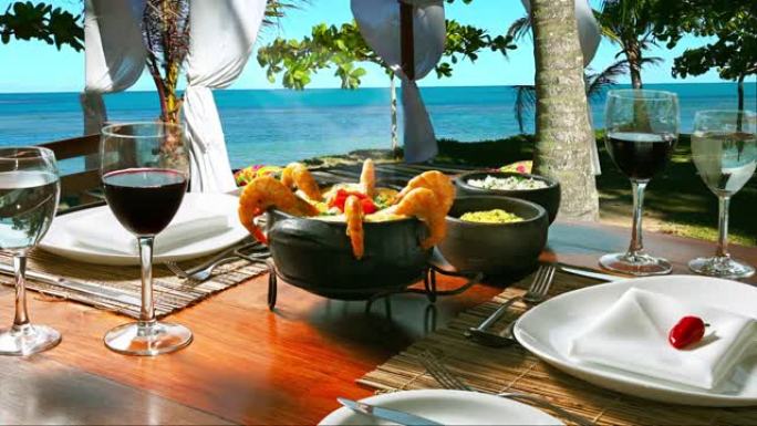 Moqueca鱼虾，巴西美食的传统菜肴，巴西美食的传统菜肴