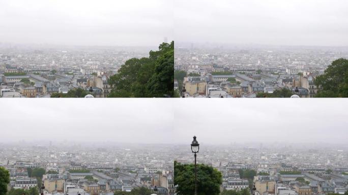 慢动作中的巴黎全景180fps