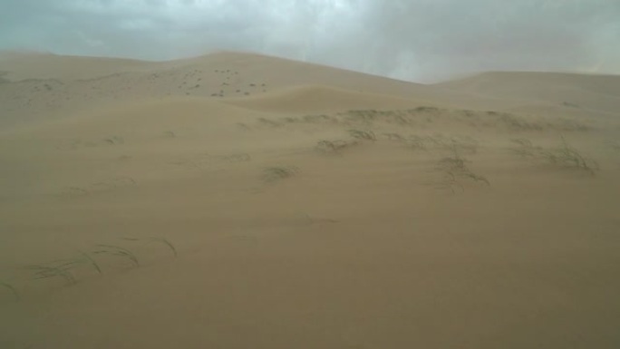 蒙古戈壁沙漠沙尘暴