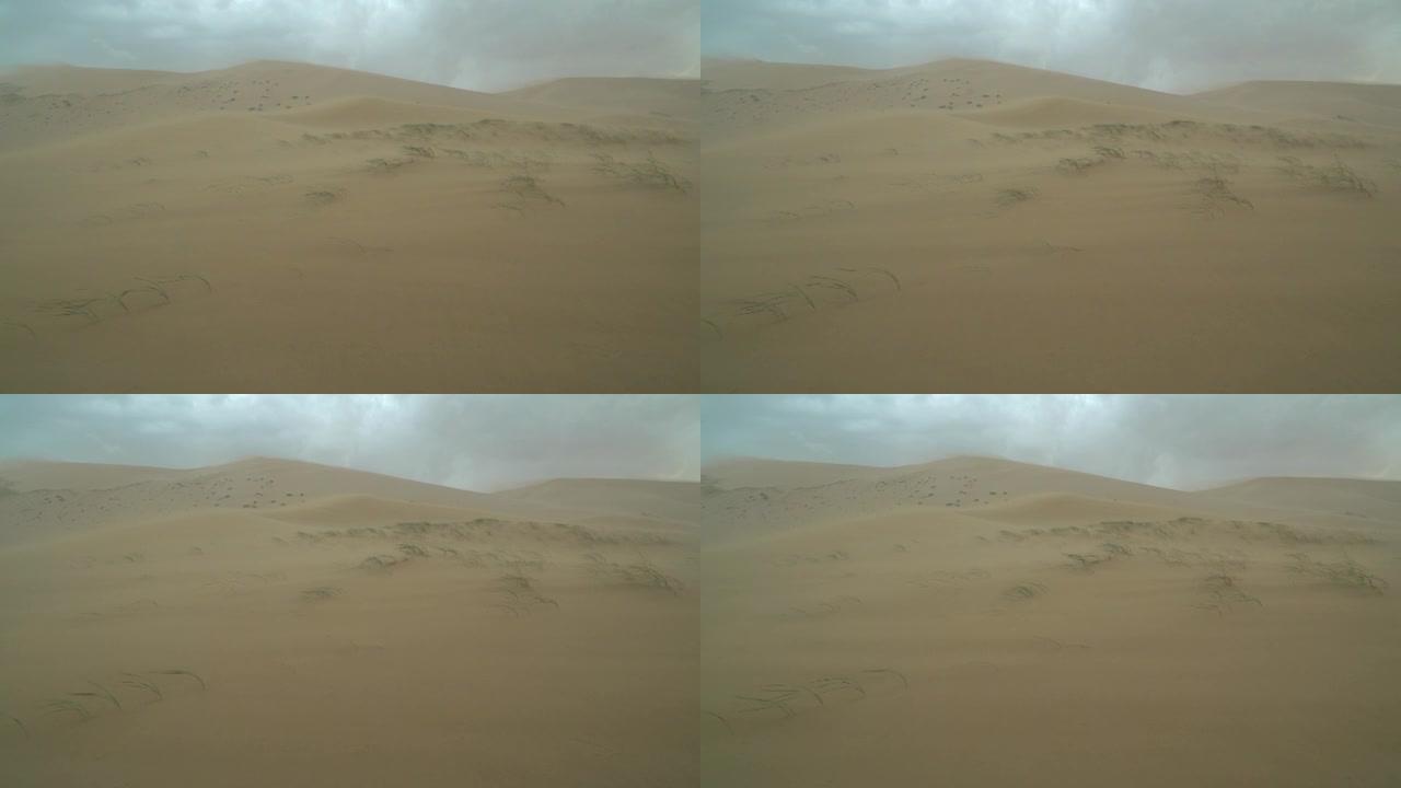 蒙古戈壁沙漠沙尘暴