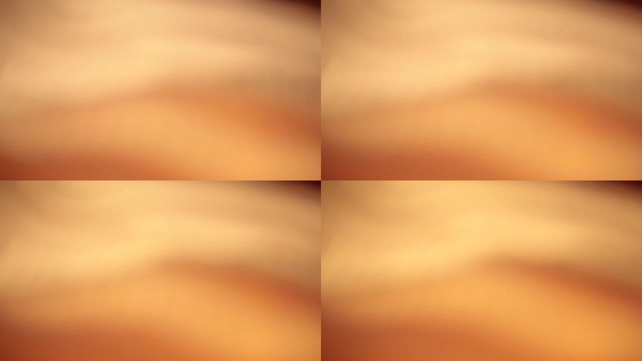 橙色艺术模糊光滑丝绸视频