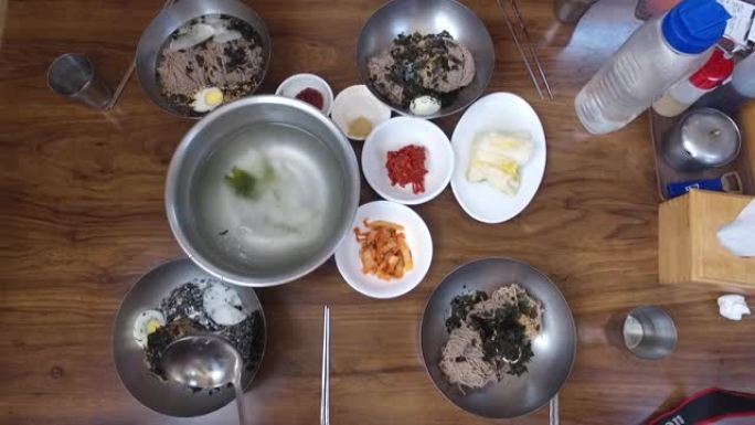 memil makguksu，韩国传统冷面，束草，韩国