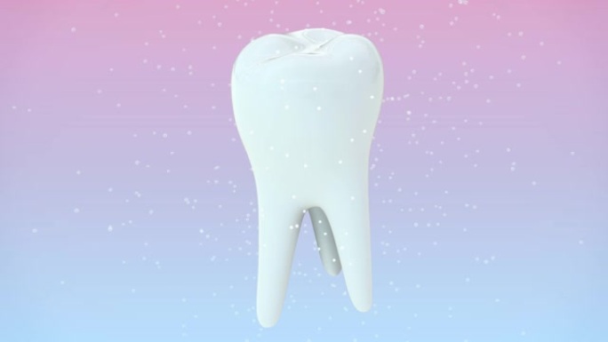 牙科保健概念特效合成洁白牙齿牙科