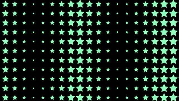 绿星形波动动画运动图形