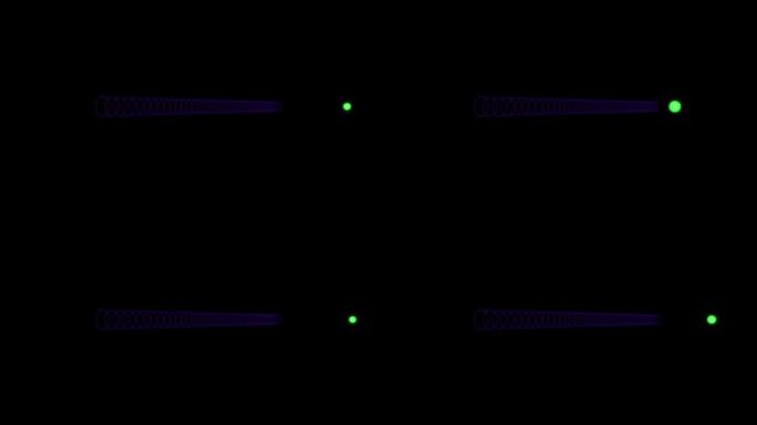 绿芯圆球线圈加速发射数字运动图形
