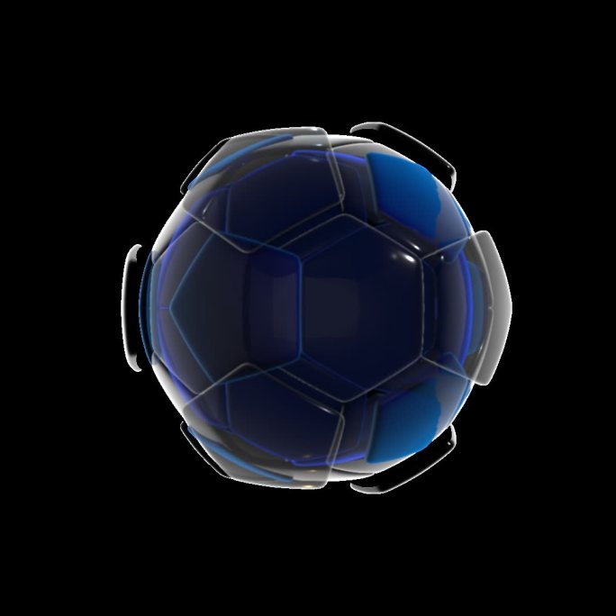 科技足球暗蓝色