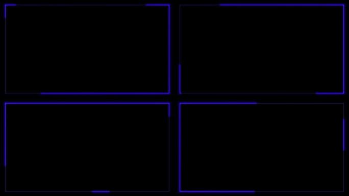 巴布亚新几内亚阿尔法。平视显示器框架，取景器90年代闪亮矩形