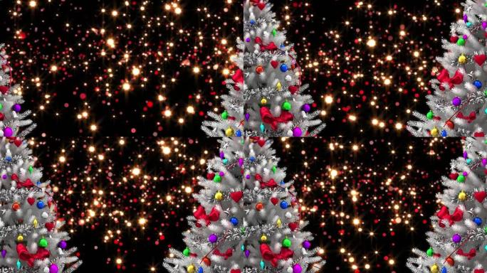 飞灯上的圣诞树动画