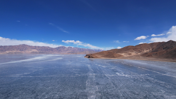 【4K航拍】冬季西藏班公湖