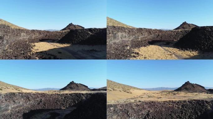 在偏远的中西部平原中部露营，毗邻火山国家森林