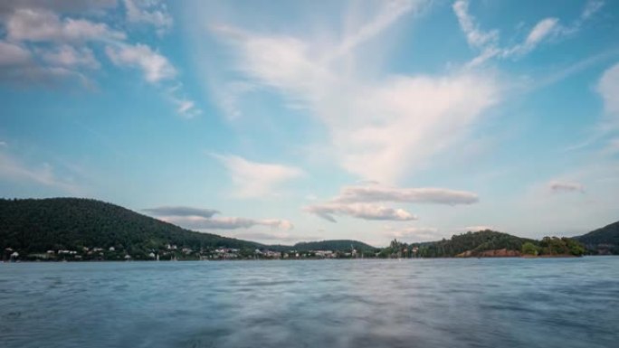 时间流逝，美丽的飞云湖，德国Edersee