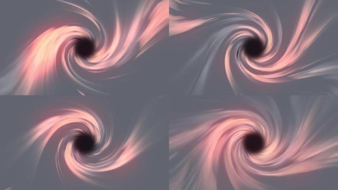 虫洞黑洞粉色灰色3D漩涡旋转漩涡动画彩色隧道光未来技术抽象背景
虚拟现实，光速，时空串，无缝循环，螺