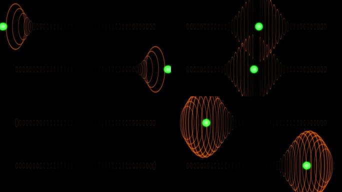 绿芯圆球线圈加速发射数字运动图形