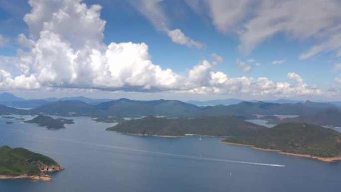 香港西贡清水湾附近的海洋和景观，白天，夏天