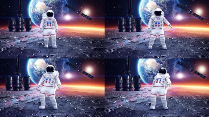 宇航员在远离地球的星球上感到头晕。