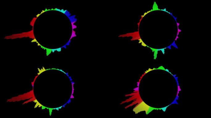 音频频谱条音频可视化器运动图形