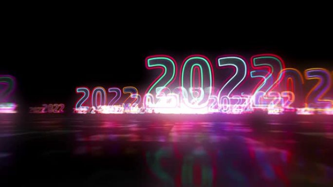 2022年抽象网络空间循环动画