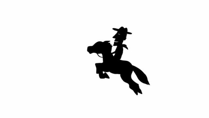 牛仔骑马 (无缝循环动画)