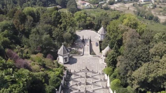 宏伟的楼梯，葡萄牙天主教圣地，空中
