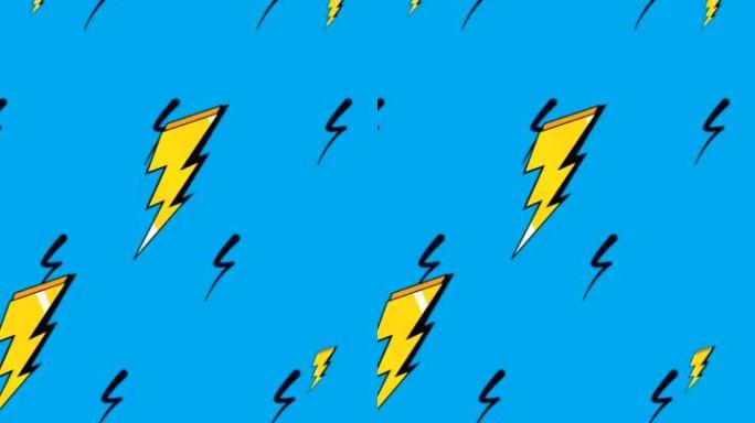 运动复古迅雷抽象背景