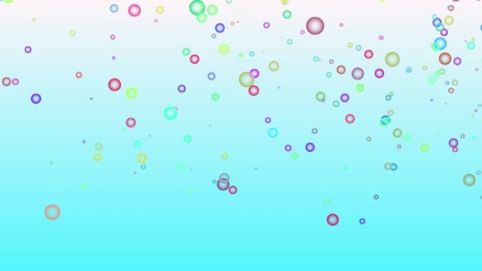 彩色球粒子运动动画运动图形