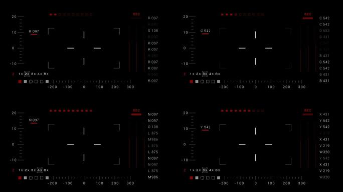 相机、双筒望远镜、夜视中的PNG Alpha.HUD取景器