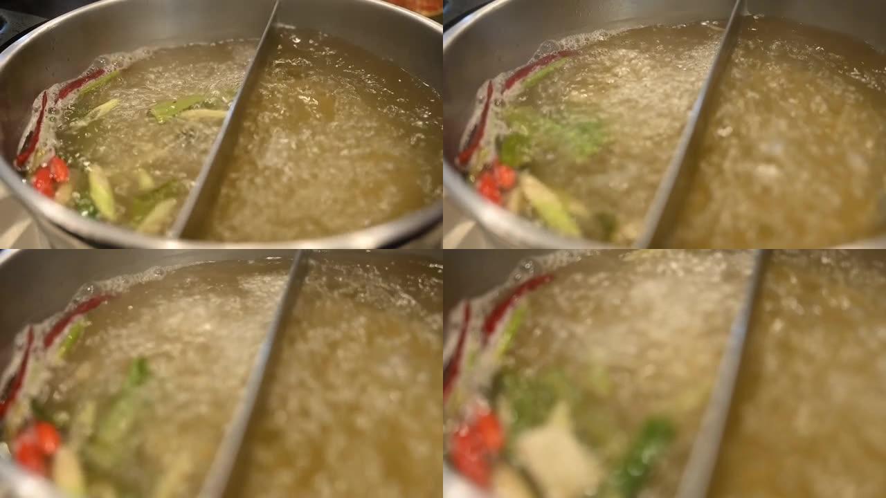 火锅中的寿喜烧汤
