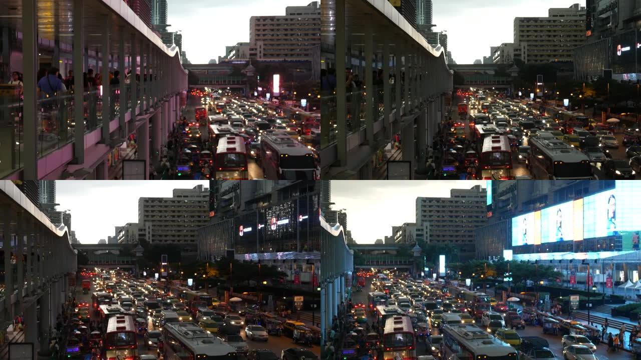 曼谷的城市交通和购物中心
