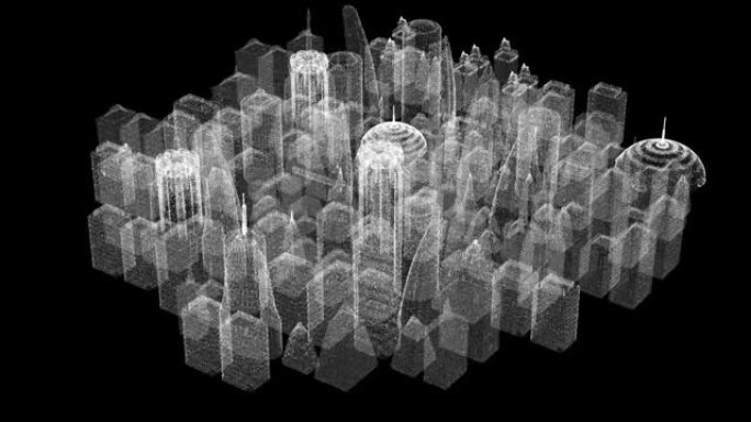 未来全息数字矩阵网络城市