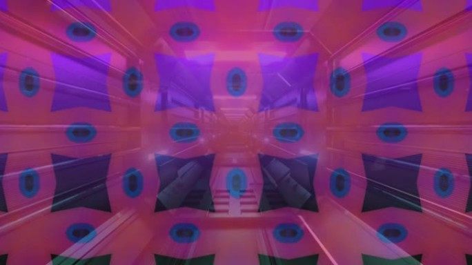 数字隧道上移动形状的动画
