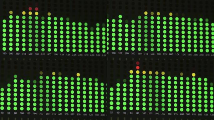 录音棚计算机上的频谱分析仪软件