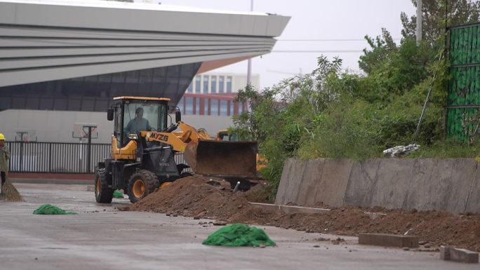 园林绿化工程-路灯铺线排水管道