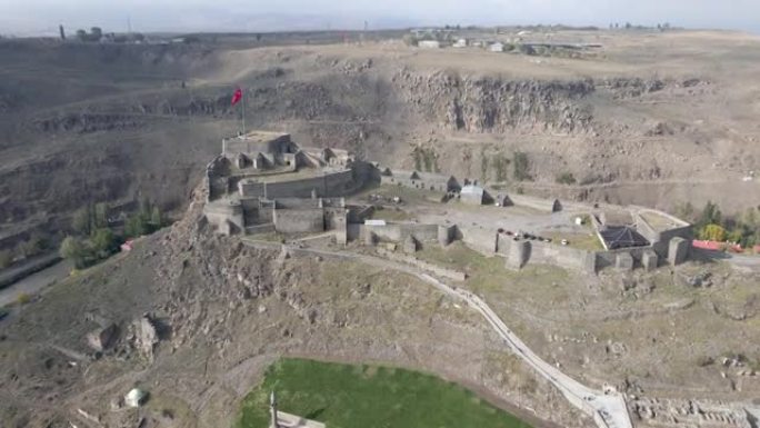 土耳其东部卡尔斯省的无人机视频