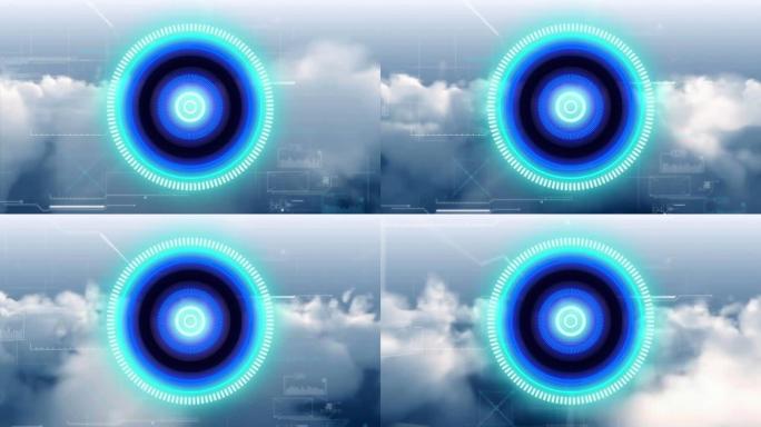 云上范围扫描和数据处理的动画