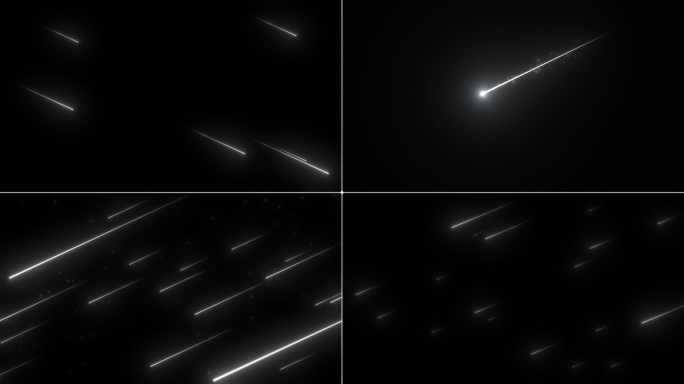 8款流星流星雨AE模板