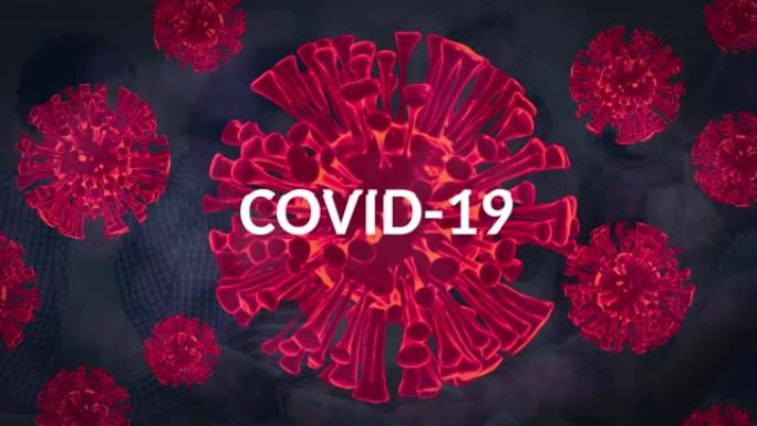 covid 19数据和红细胞的动画