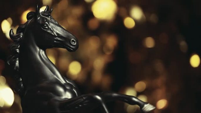 黑马雕像的镜头