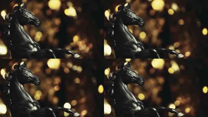 黑马雕像的镜头