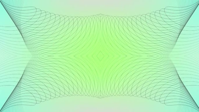 几何带状线条变形动画。带状线几何彩色线。