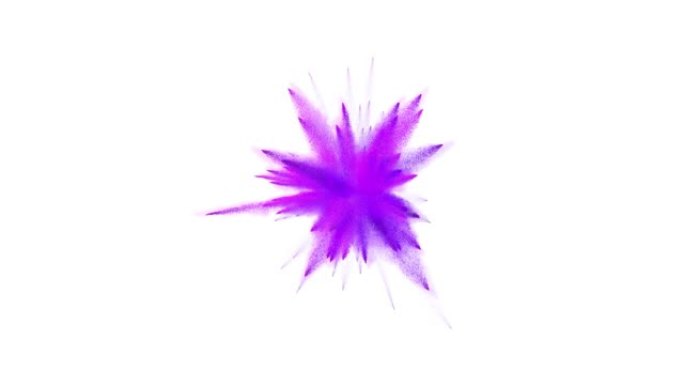 五颜六色的紫尘爆炸