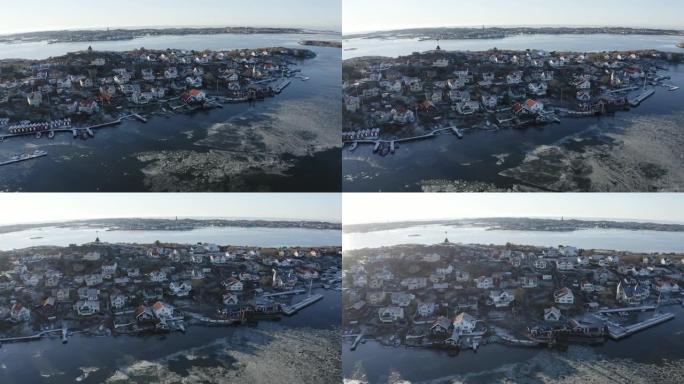 瑞典西海岸的无人机拍摄。